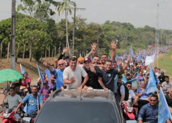 Wilson Lima reúne multidão em Borba e destaca entregas que mudam a vida da população