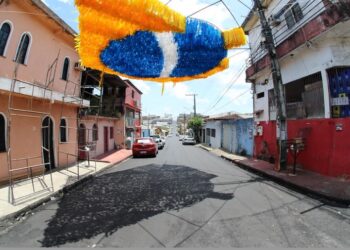 Alvorada: rua da Copa recebe asfalto novo e prepara ornamentação para torcer pelo hexa