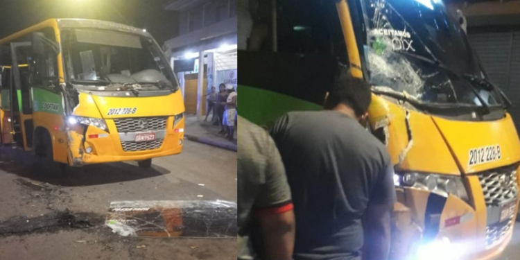 População se revolta e destrói ‘Amarelinho’ que estaria realizando racha e atropelou mototaxista