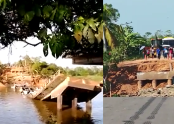Vídeos: Ponte na BR-319 desaba e deixa cinco feridos, três mortos e 19 desaparecidos
