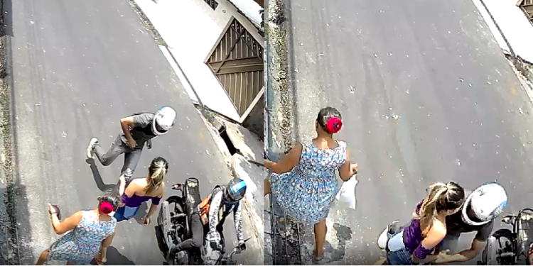 Vídeo: Mototaxista e comparsa são flagrados após vários arrastões na Zona Leste de Manaus