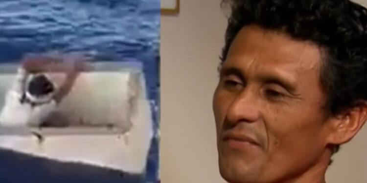 Brasileiro é resgatado vivo após passar 11 dias boiando em freezer no oceano