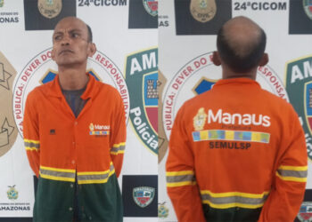 Homem se veste de gari para executar criminoso que torturou a namorada dele, no Centro de Manaus