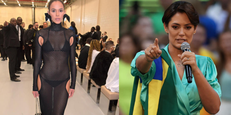 Bruna Marquezine é chamada de ‘feia e vulgar’ por Michelle Bolsonaro e web reage