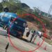 Cena forte: Motociclista morre esmagado por caminhão de gás na BR-319