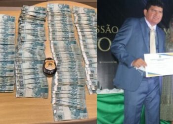 Dinheiro flagrado pela PF é da esposa de Nathan Macena, prefeito do Careiro Castanho