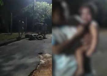 Vídeo: Pai chega em casa bêbado, ameaça matar a esposa e dá tapa no filho de 1 ano, no AM