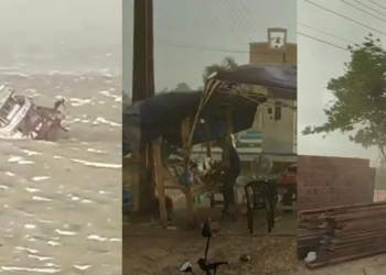 Vídeo: No interior do AM, forte ventania leva telhados, derruba embarcação e causa pânico