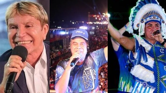 Zezinho Correa, Arlindo Jr. e Klinger Araújo serão homenageados no Boi Manaus 2023