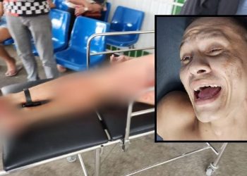 Presidiário leva tiro na bunda ao atacar PM com facão e fazer família refém em Manaus