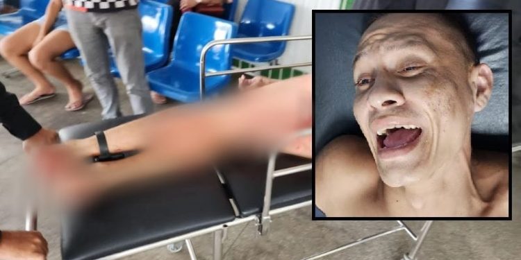 Presidiário leva tiro na bunda ao atacar PM com facão e fazer família refém em Manaus