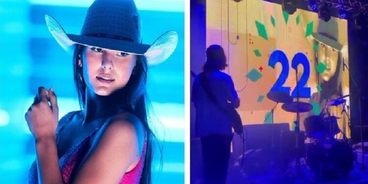Show de Ana Castela começa com apoio a Bolsonaro e cantora reage: ‘eu não fiz isso’