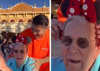 Influenciador leva idoso de 100 anos para conhecer a Disney e emociona; veja o vídeo