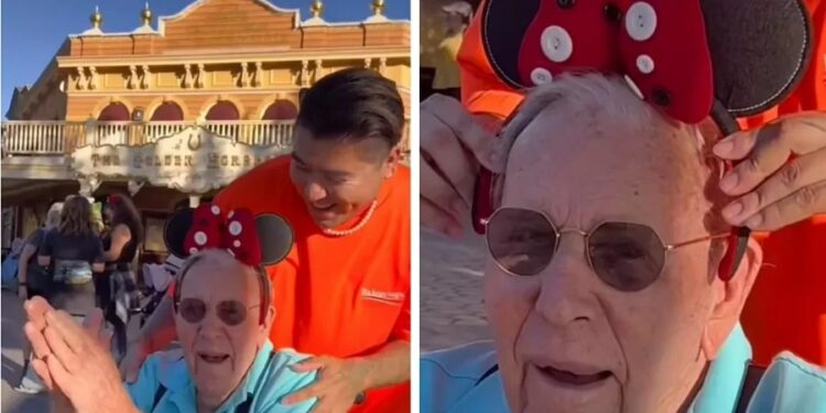 Influenciador leva idoso de 100 anos para conhecer a Disney e emociona; veja o vídeo