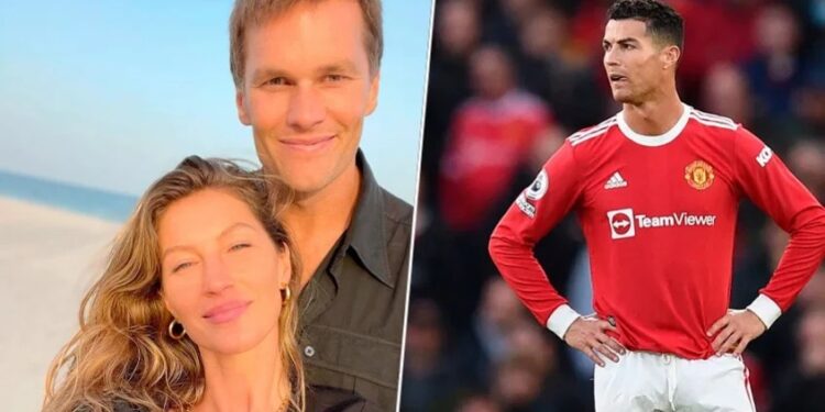 Cristiano Ronaldo foi pivô de separação entre Gisele Bündchen e Tom Brady, afirmam sites internacionais