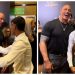 Luva de Pedreiro se encontra com ator e ex-lutador The Rock; veja o vídeo