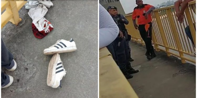 Em Manaus, homem se joga da ponte Rio Negro depois de recusar ajuda de policias
