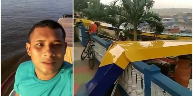 Morre mototaxista que foi esmagado por estrutura de metal no interior do Amazonas