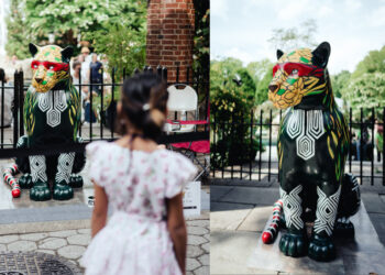 Amazonense Rui Machado e Liv Mourão têm escultura de onça pintada exposta em Nova York