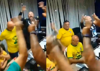 Vídeo: Coronel Menezes já comemorava vitória, mas perdeu e Omar Aziz se reelegeu ao Senado