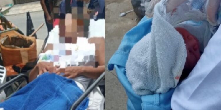 Moradora de rua dá à luz a um menino na avenida Torquato Tapajós