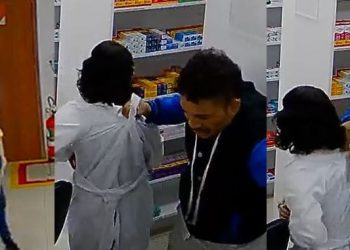 Vídeo: ‘Te meto a porrada’, diz assaltante que ainda agrediu funcionária de farmácia em Manaus