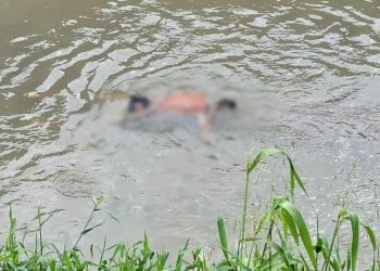 Vídeo: Apenas com bermuda, corpo é encontrado com quase 20 facadas em igarapé de Manaus