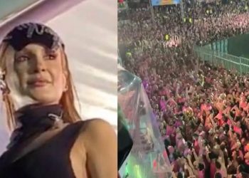 Vídeo: Claudia Leitte trava ao ser vaiada e público gritar por Lula durante show