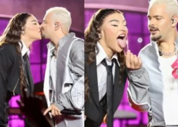 Pedro Sampaio dá beijo em Pabllo Vittar e comenta: ‘a gente se curte’