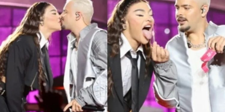 Pedro Sampaio dá beijo em Pabllo Vittar e comenta: ‘a gente se curte’