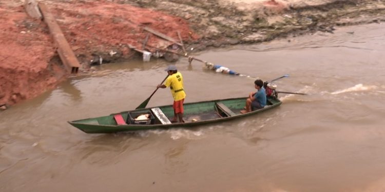 FVS emite alerta contra quatro doenças por causa da vazante no Amazonas