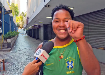 Torcedor viraliza ao dizer que Brasil ganha hoje com gol de Arrascaeta e uruguaio reage; vídeo