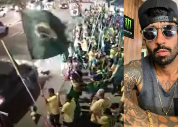 Vídeo: Motorista bêbado que arrastou cones e quase atropelou bolsonaristas em frente ao CMA é preso