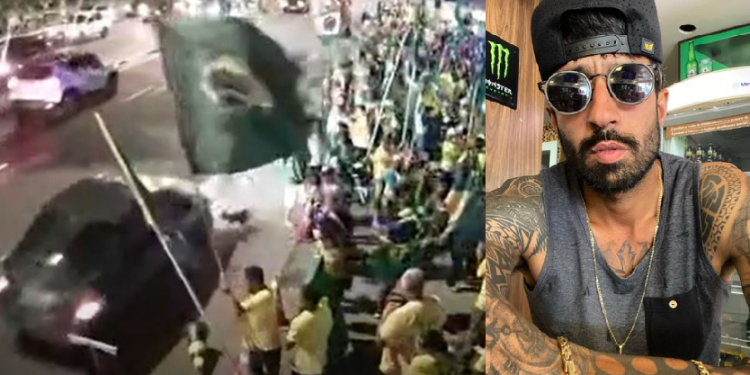 Vídeo: Motorista bêbado que arrastou cones e quase atropelou bolsonaristas em frente ao CMA é preso