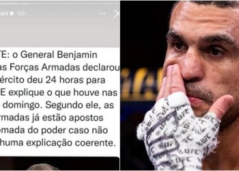 Vitor Belfort vira piada após compartilhar notícia falsa de general ‘Bejamim Arrola’