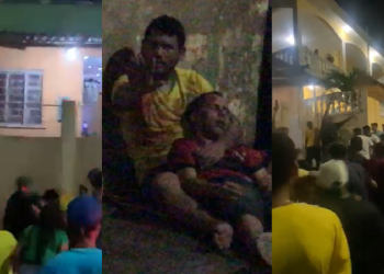 PM é suspeito de causar confusão no Alvorada que terminou em baleado, tiros e porrada; vídeos