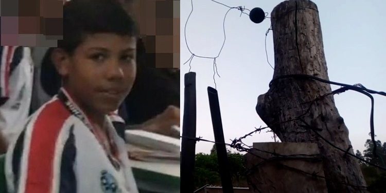 Garoto de 14 anos encosta em arame farpado e morre eletrocutado