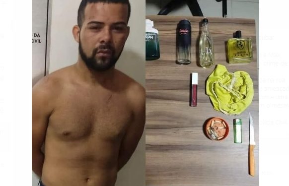 Homem é preso suspeito de invadir casa para roubar calcinhas no Parque das Nações