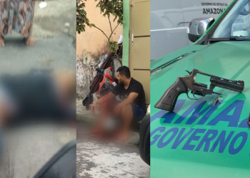 Vídeo: Em troca de tiros com a PM no Coroado, um homem é morto e outro baleado