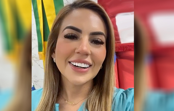 Deputada eleita Débora Menezes adianta voto em Roberto Cidade para presidência da Aleam