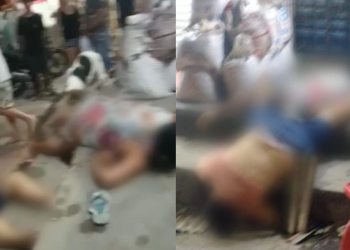 Vídeo: Vizinhas vão ‘fofocar’ na laje, despencam e ficam em estado grave em Manaus