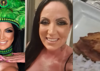 Atriz Elisa Sanches faz show em Manaus e diz que estava com saudade do peixe e suco de cupuaçu