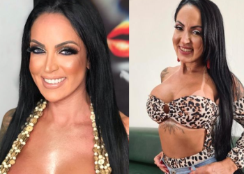 Em boate de Manaus, fã bebe champanhe direto da ‘perseguida’ de atriz Elisa Sanches; vídeo