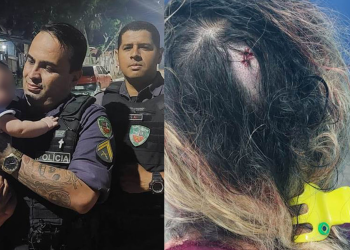 Homem quase mata a esposa com golpe na cabeça e ameaça matar filho de 2 meses em Manaus