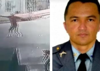 Vídeo revela momento em que sargento da PM é morto por bandido em Manaus