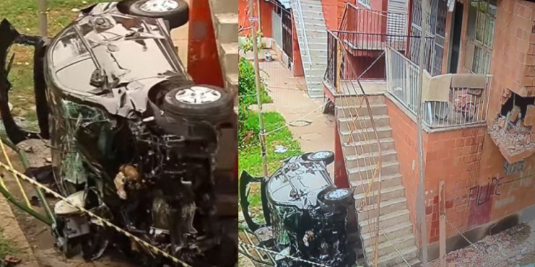 Perseguição policial acaba com dupla presa após atingir apartamento no Prosamin de Manaus