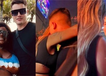 Ex-marido de Jojo aparece beijando Liziane Gutierrez e diz que fila para beijá-lo é ‘grande’