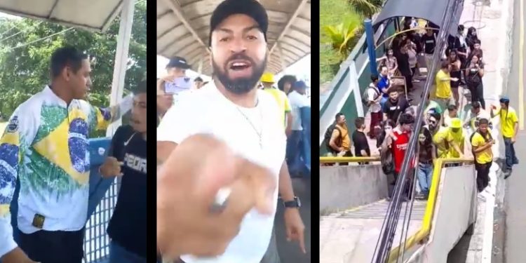 Em Belém, bolsonaristas são filmados intimidando estudantes que estavam com adesivo de Lula