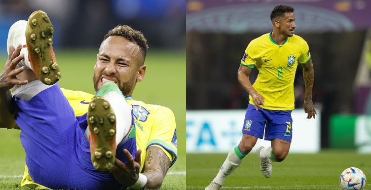 Neymar e Danilo estão fora da primeira fase da Copa do Mundo após lesões