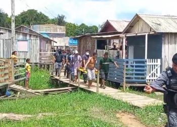 Suspeito pula no igarapé para fugir da polícia e acaba baleado no interior do AM